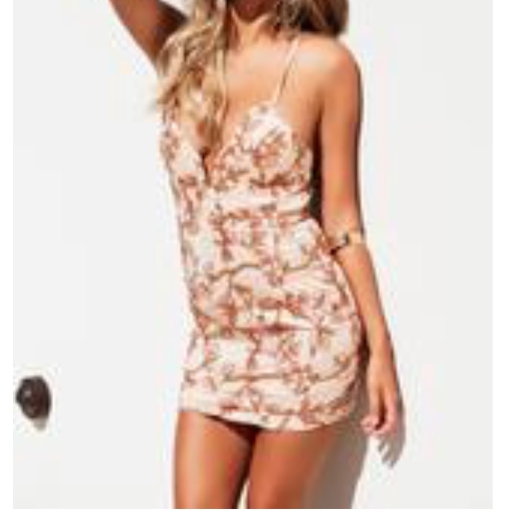 Nude Mini Dress